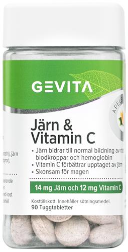 Gevita Järn och Vitamin C, 90 st