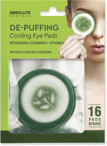 Absolute New York Cooling Eye Pads Cucumber, 16 st