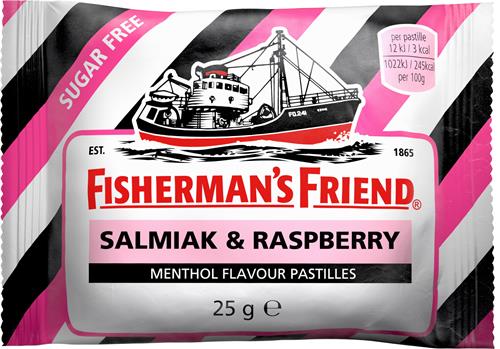 Fishermans Friend Salmiak & Raspberry, 25 g