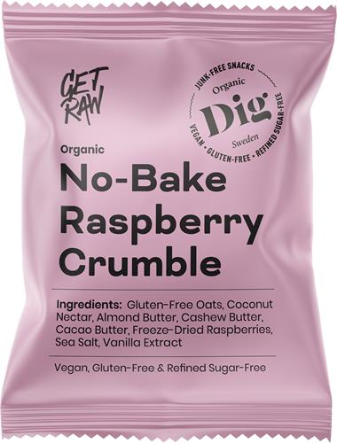 Get Raw No-Bake Raspberry Crumble, 35 g