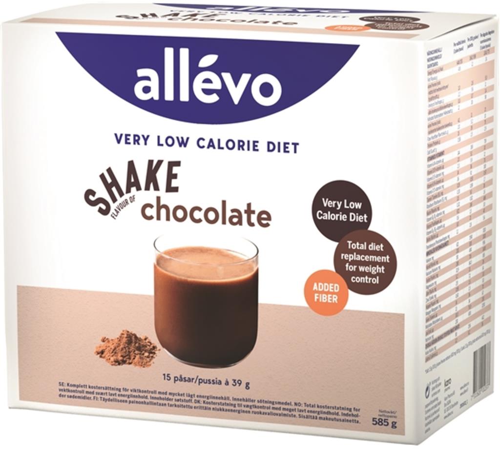 Bild på Allevo Shake Choklad VLCD, 15 st
