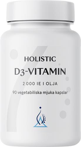 Holistic D3-vitamin 2000 i olja, 90 st