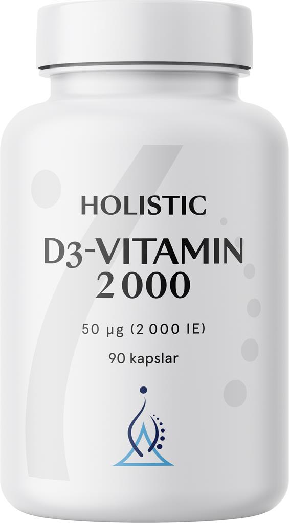 Bild på Holistic D3-vitamin 2000IE (50 µg), 90 st