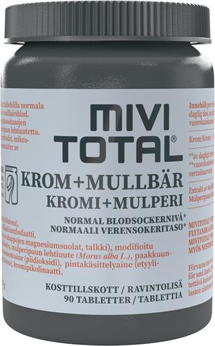 Mivitotal Mineraler Krom Mullbär, 90 st