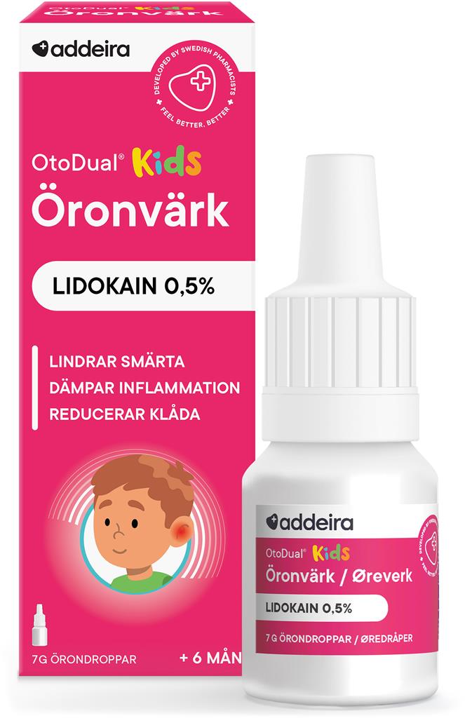 Bild på OtoDual Kids Örondroppar, 7 g
