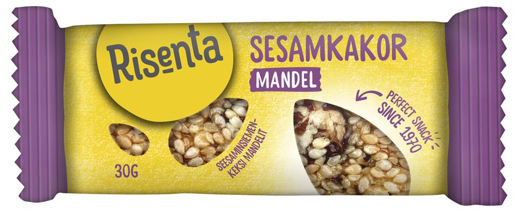 Bild på Risenta Sesamkaka Mandel, 30 g