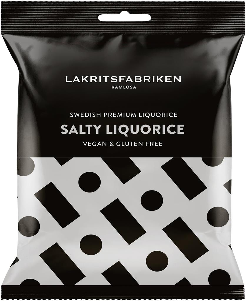 Bild på Lakritsfabriken i Ramlösa Premium Salty Liquorice, 100 g