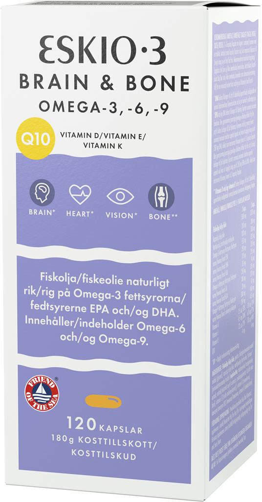 Bild på Eskio Fish Oil Brain and Bone, 120 st
