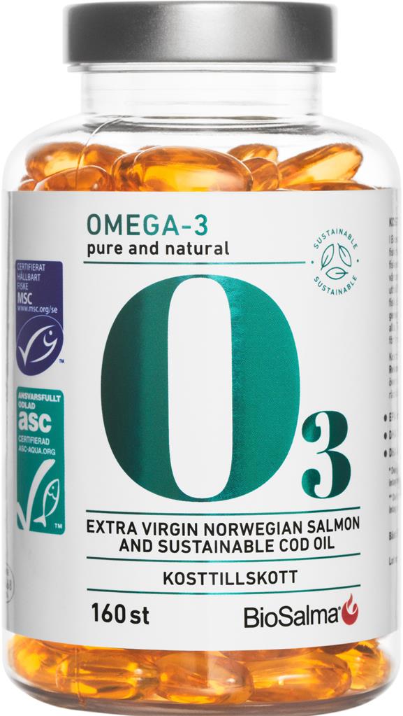 Bild på BioSalma Omega-3 800mg MSC/ASC, 160 st