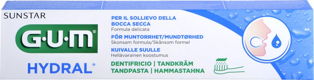 Bild på GUM HYDRAL TANDKRÄM för Muntorra, 75 ml