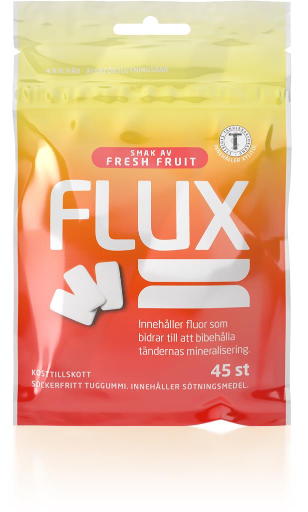 Bild på FLUX Tuggummi Fresh Fruit, 45 st