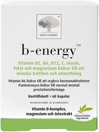 B-energy, B-vitaminer, 60 st