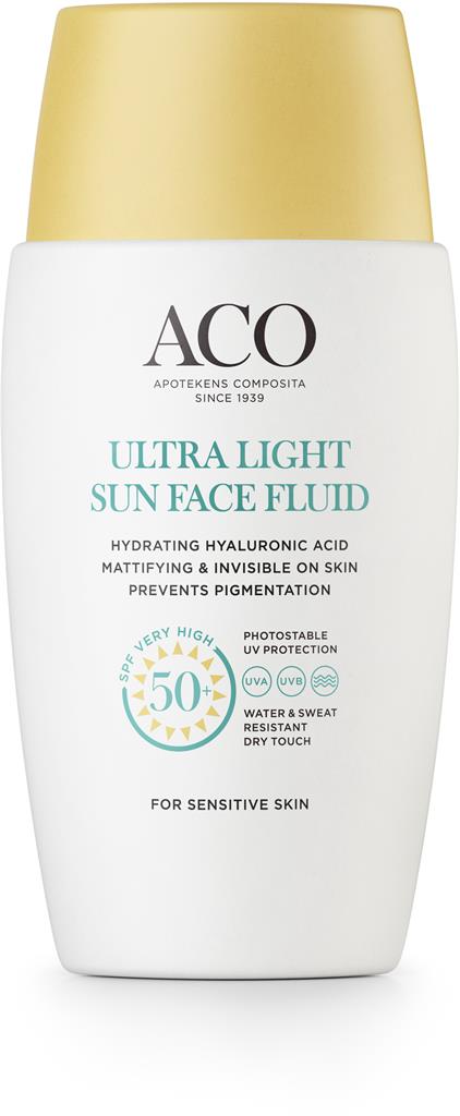 Bild på ACO Sun Ultra Light Face Fluid SPF 50+, 40 ml