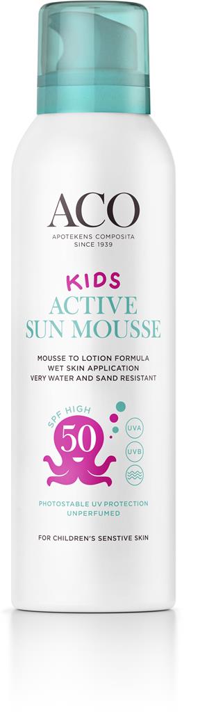 Bild på ACO Sun Kids Active Mousse SPF 50, 150 ml