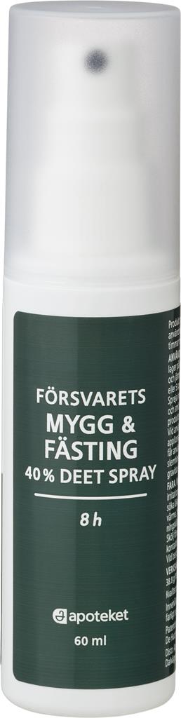 Bild på Försvarets Mygg & Fästing 40 % DEET Spray, 60 ml