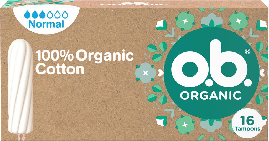 Bild på o.b. Tampong Organic Normal, 16 st