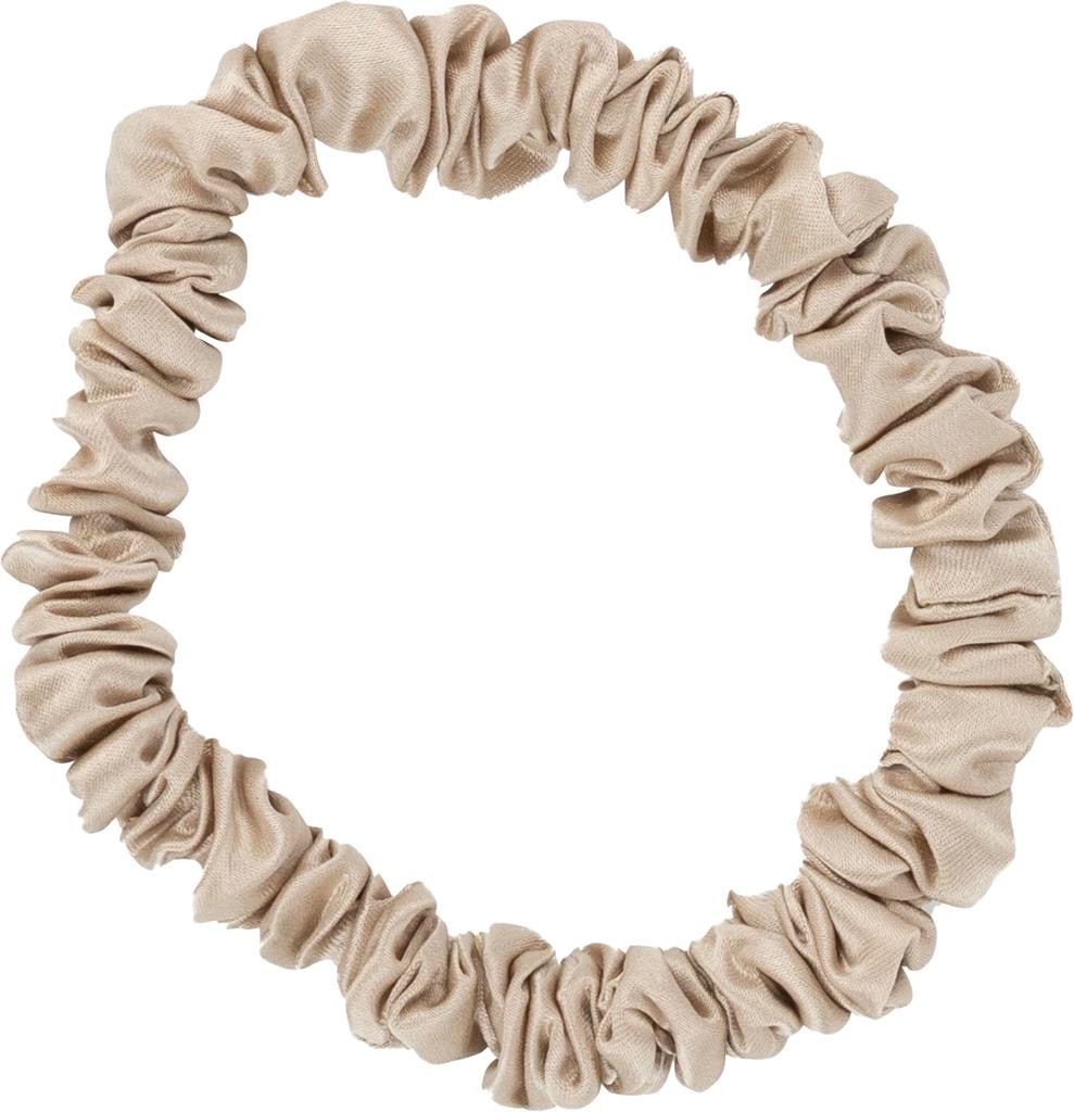 Bild på ByBarb hair accessories Sidensnodd tunn beige, 1 st