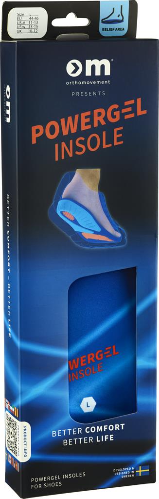 Bild på Ortho Movement Powergel Insole Gel Insole 44-46, 2 st