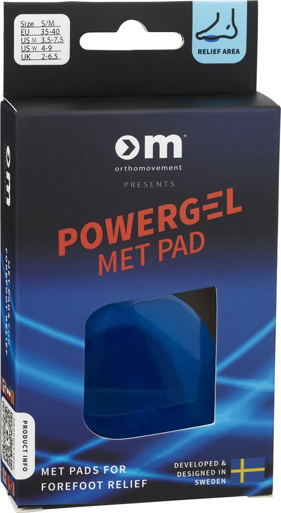 Bild på Ortho Movement Powergel Met Pad 35-40, 2 st