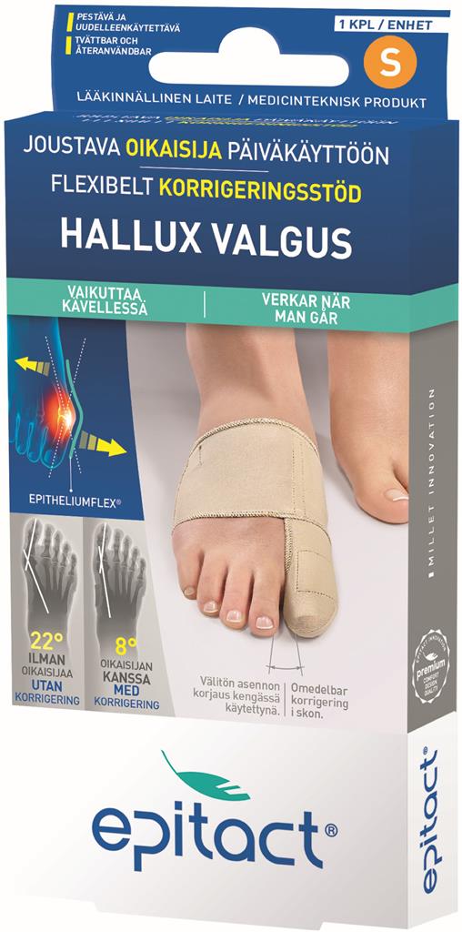 Bild på EPITACT Hallux Valgus Flexibelt Korrigeringsstöd Small, 1 st
