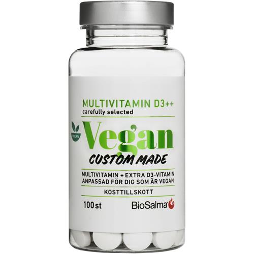 BioSalma Multivitamin vegan D-vitamin ++, 100 st