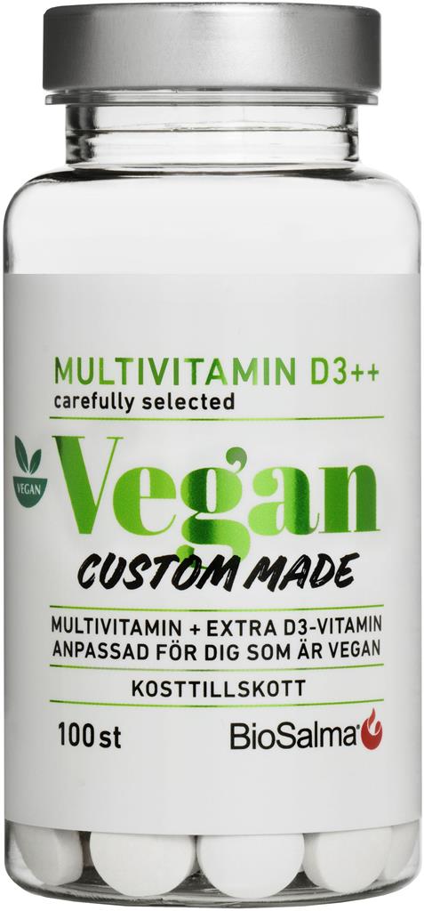 Bild på BioSalma Multivitamin vegan D-vitamin ++, 100 st