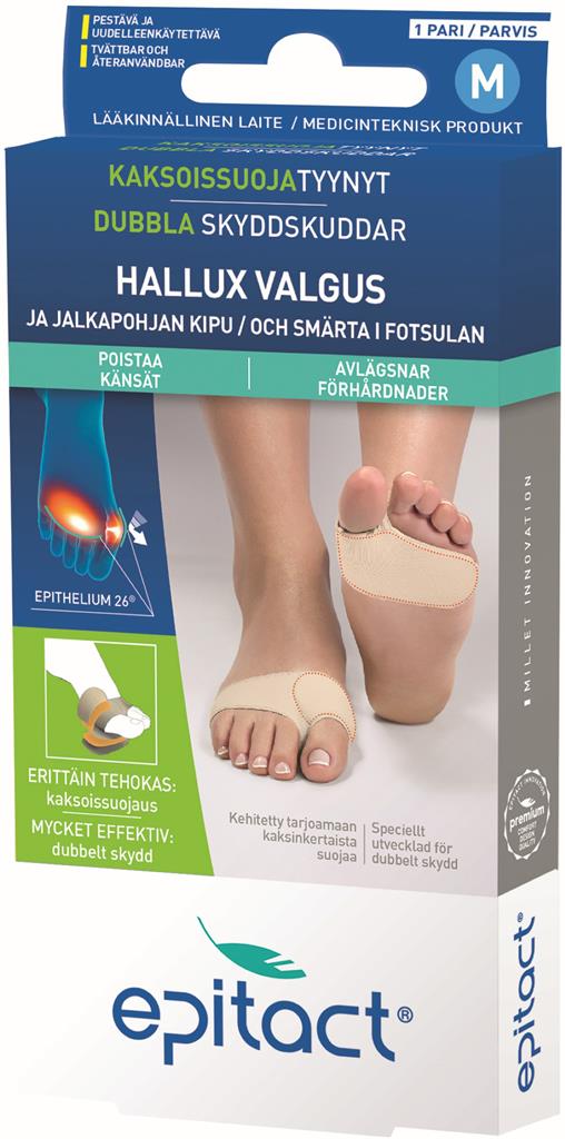 Bild på EPITACT Dubbla Skyddskuddar Medium, 1 par