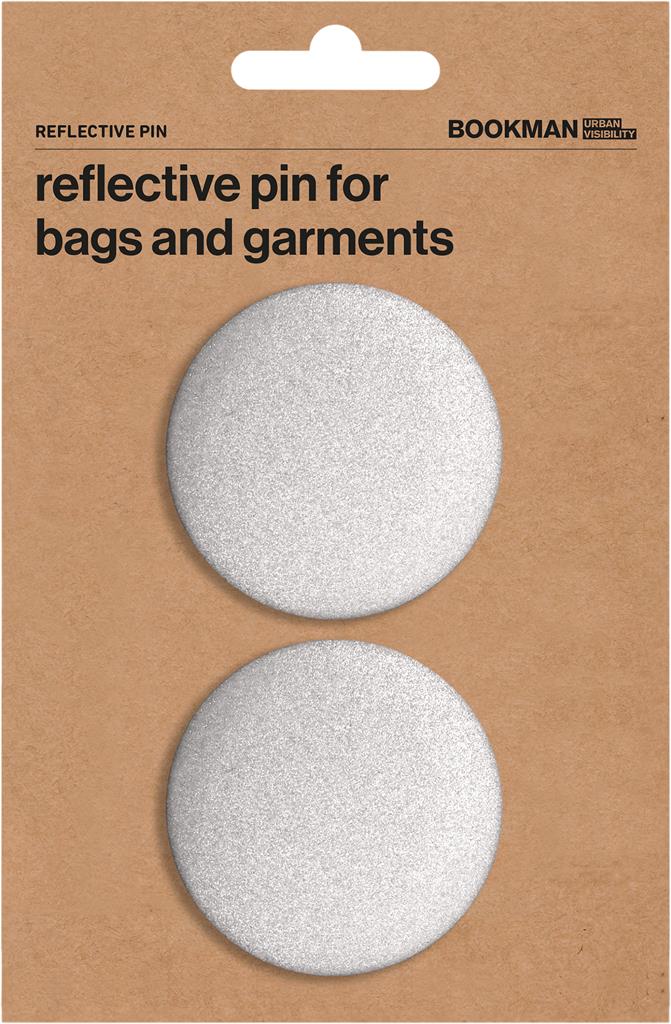 Bild på Bookman Urban Visibility Pin Reflector Silver, 2 st