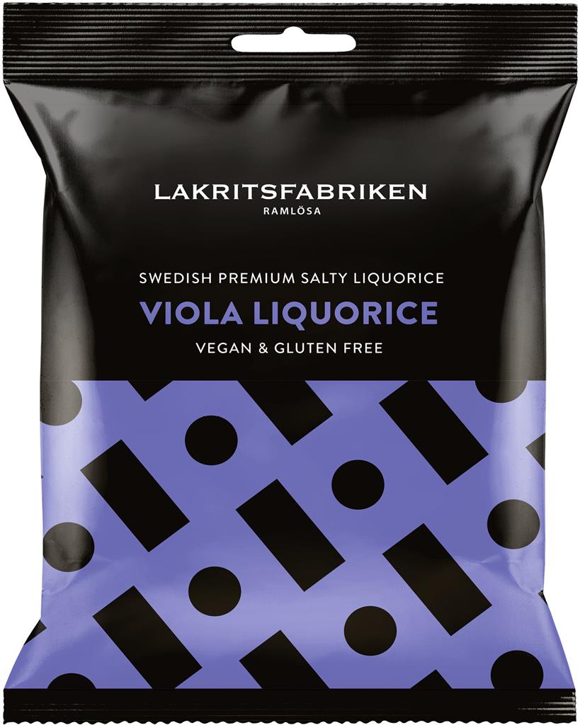 Bild på Lakritsfabriken i Ramlösa Premium White Salty Viola, 100 g