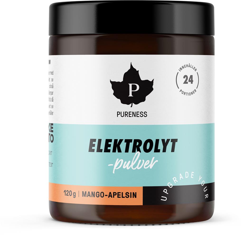 Bild på Pureness Elektrolytpulver Mango & Apelsin, 120 g