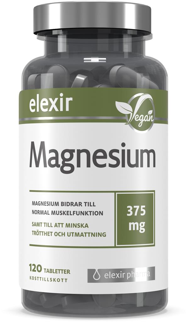 Bild på Elexir Magnesium 375 mg, 120 st