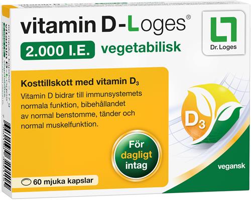 vitamin D-Loges 2.000 I.E., 60 st