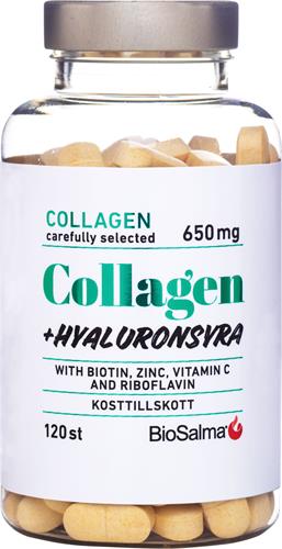 BioSalma Collagen + hyaluronsyra, 120 st
