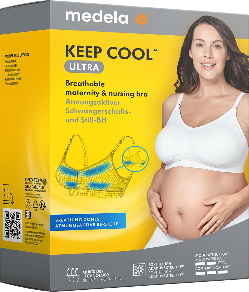 Bild på Medela Keep Cool Ultra-BH Vit Large, 1 st