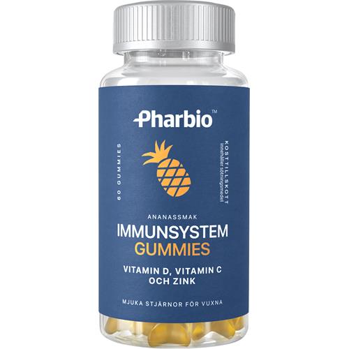 Pharbio Immunsystem Gummies, 60 st