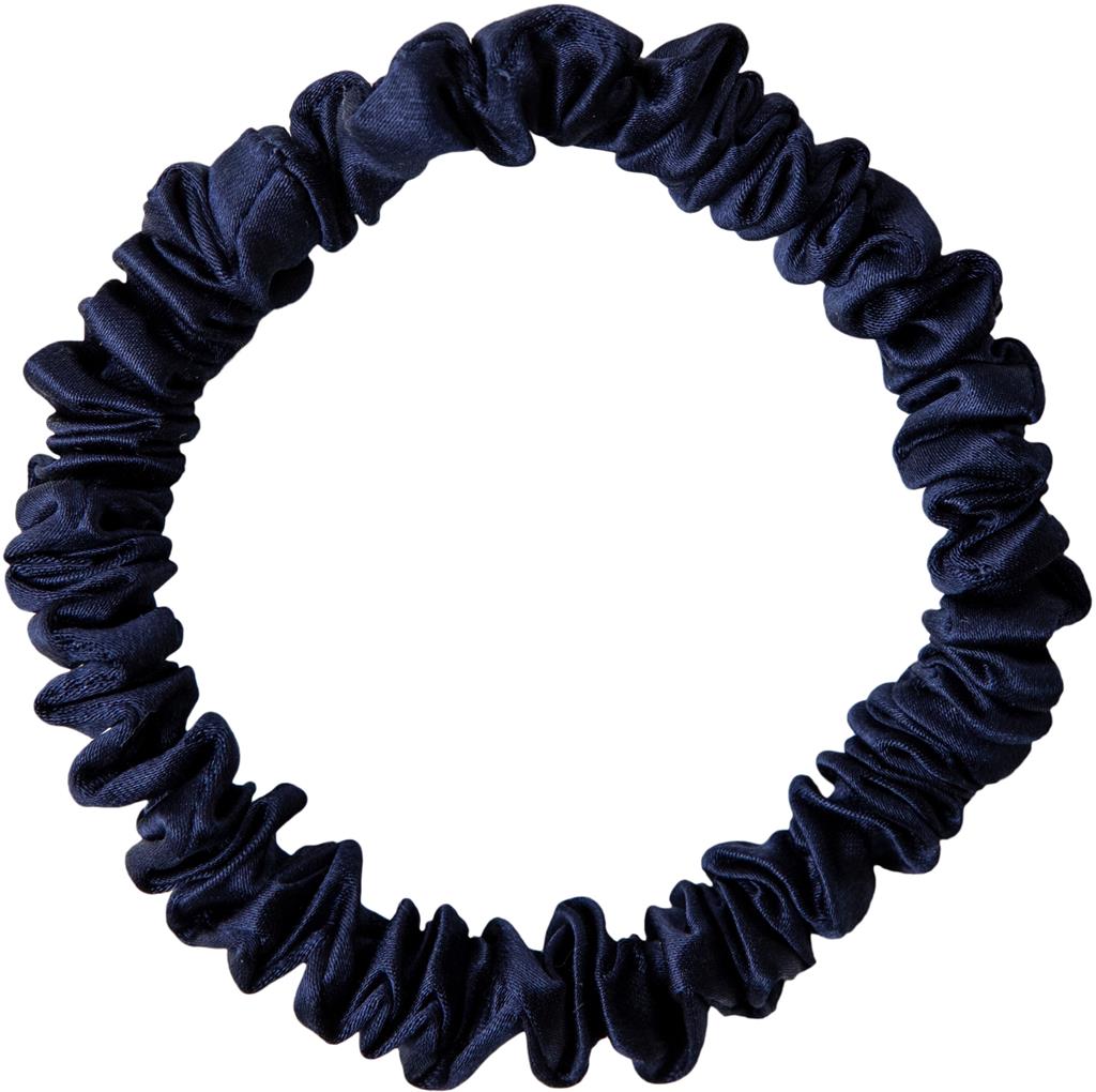 Bild på ByBarb hair accessories Sidensnodd tunn mörkblå, 1 st