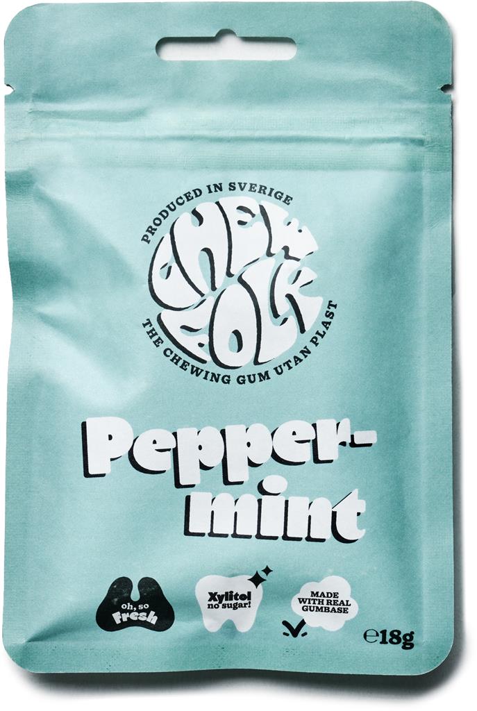 Bild på Chew Folk Tuggummi Peppermint, 18 g