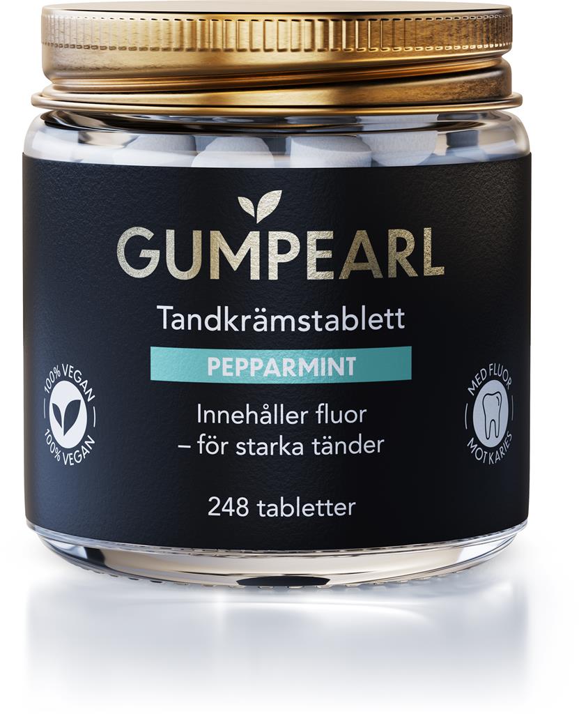 Bild på Gumpearl Pepparmint Tandkrämstablett, 248 st