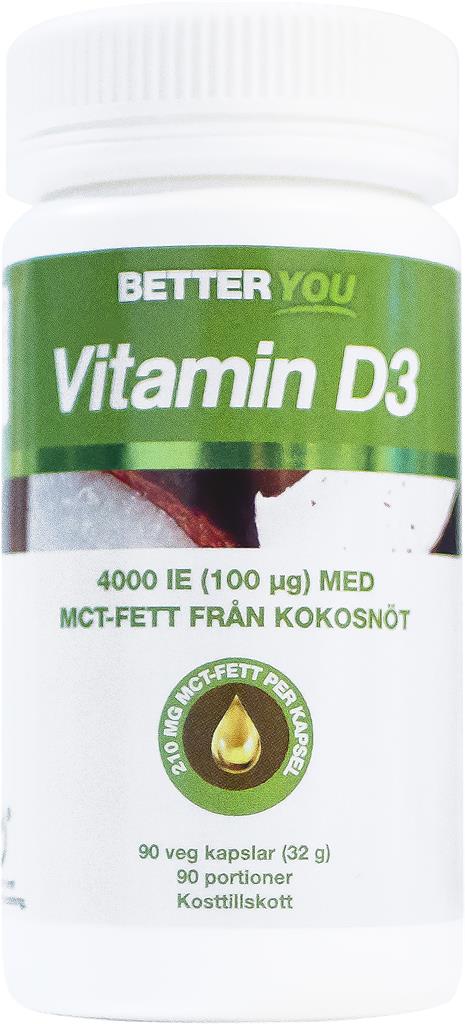 Bild på Better You Vitamin D3 4000IE+MCT-Fett, 90 st