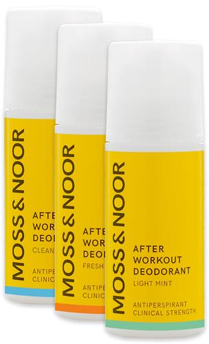 Moss & Noor Deodorant Mixed 3 pack, 3 x 60 ml