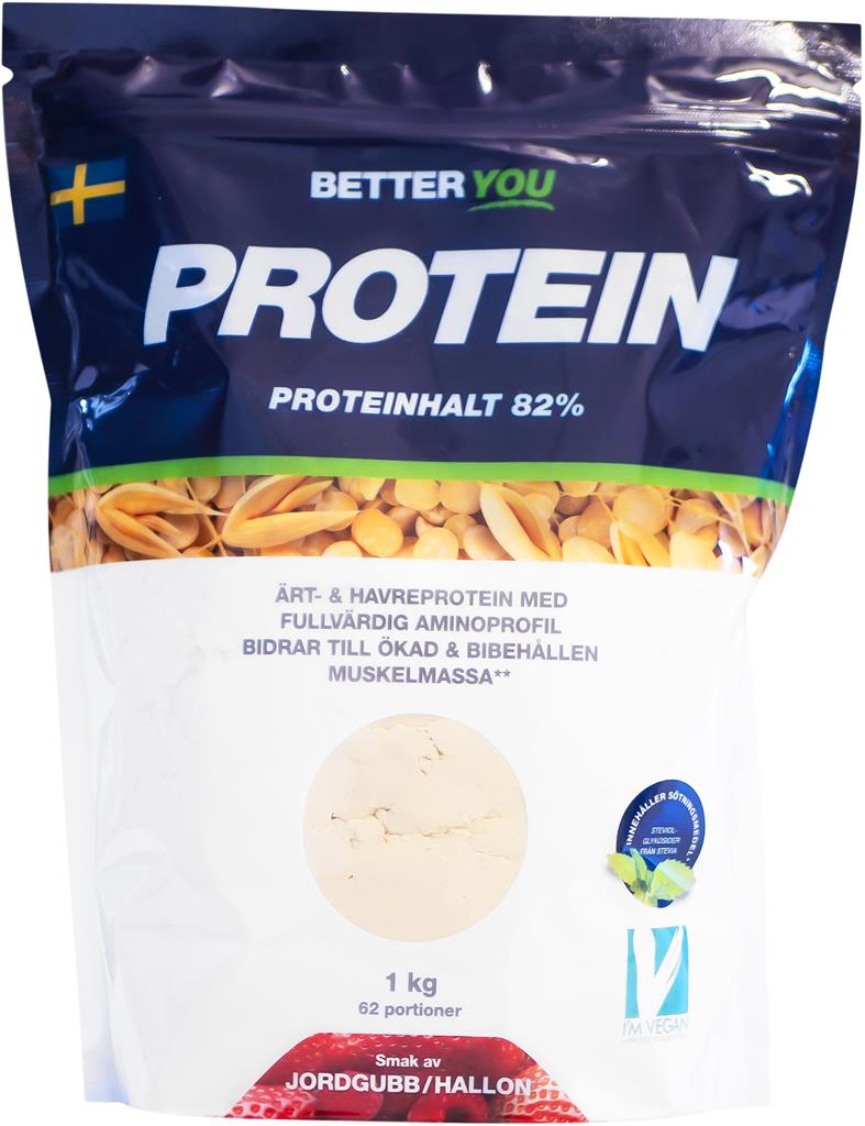 Bild på Better You Ärt/havreprotein Jordgubb/Hallon, 1000 g
