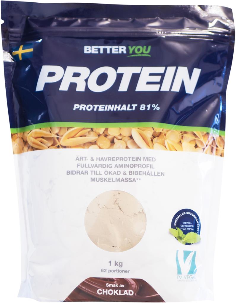 Bild på Better You Ärt/havreprotein 1 kg Choklad, 1000 g