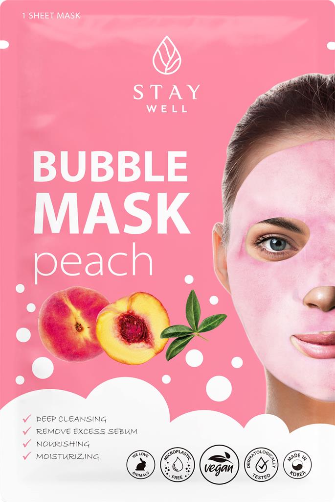Bild på Stay Well Bubble Mask – PEACH, 20 g