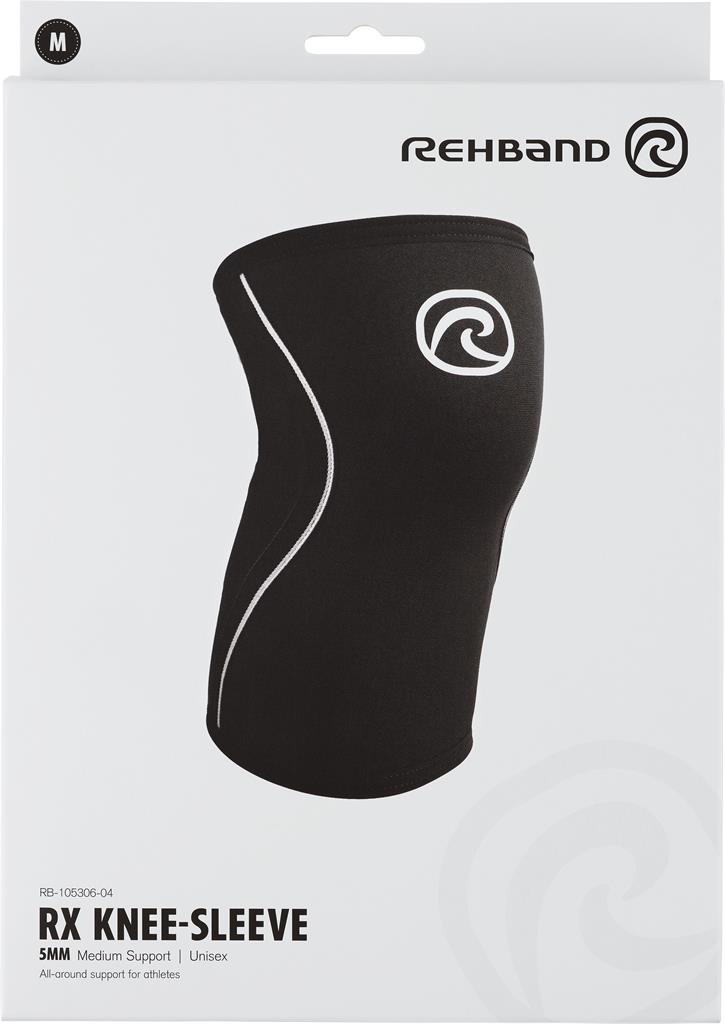 Bild på Rehband RX Knee-Sleeve 5mm Black M, 1 st