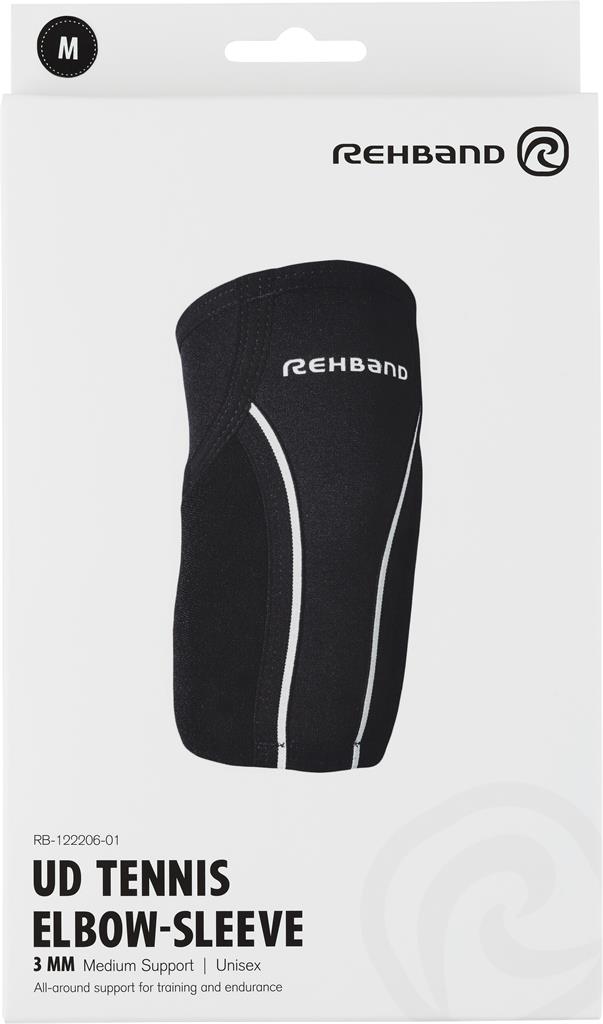 Bild på Rehband UD Elbow Sleeve 3mm Black  Medium, 1 st