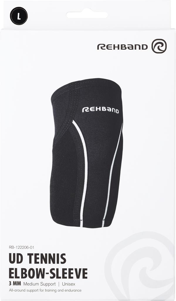 Bild på Rehband UD Elbow Sleeve 3mm Black Large, 1 st