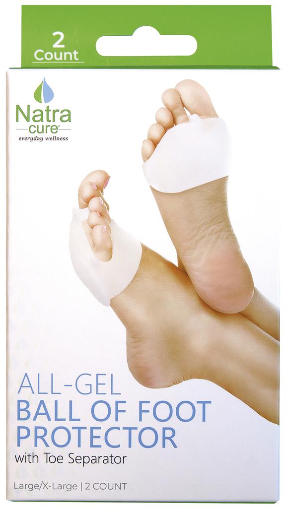 Bild på NatraCure Förfotsskydd med tådelare L/XL, 1 par
