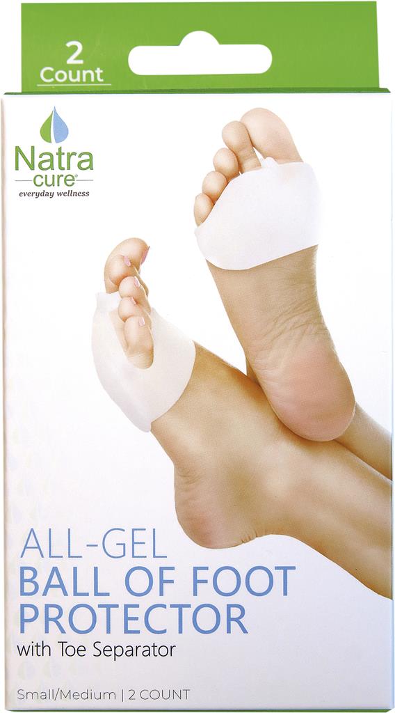 Bild på NatraCure Förfotsskydd med tådelare S/M, 1 par