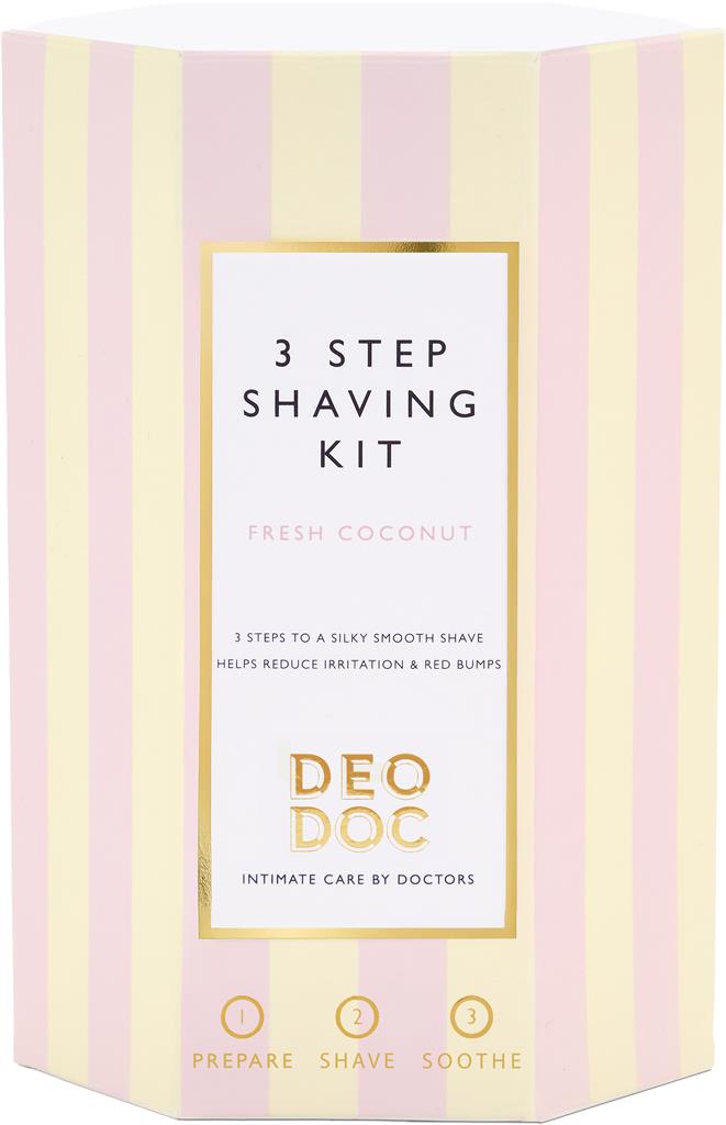 Bild på DeoDoc Shaving Trio Fresh Coconut, 3 st