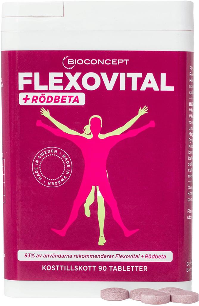 Bild på Flexovital+ Rödbeta Kosttillskott, 90 st